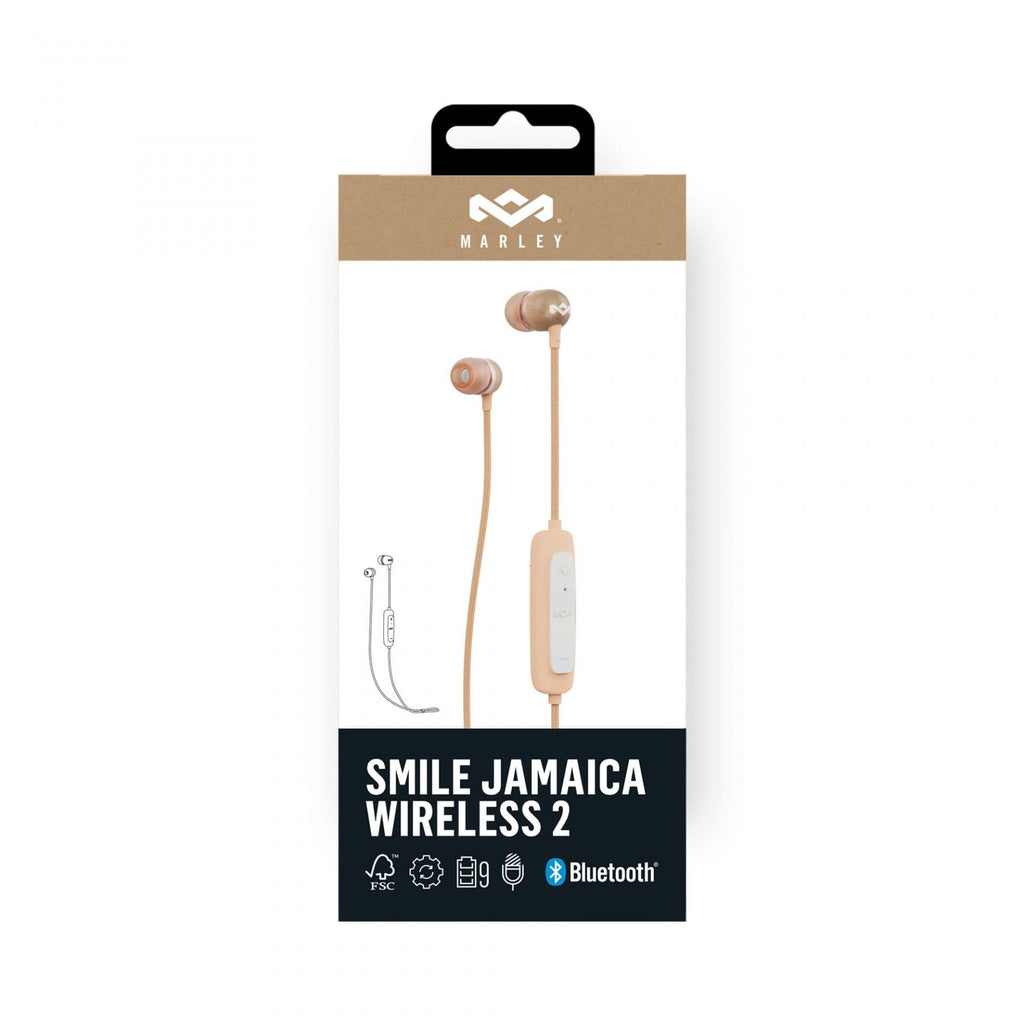 HOUSE OF MARLEY SMILE JAMAICA WIRELESS IN-EAR HEADPHONES