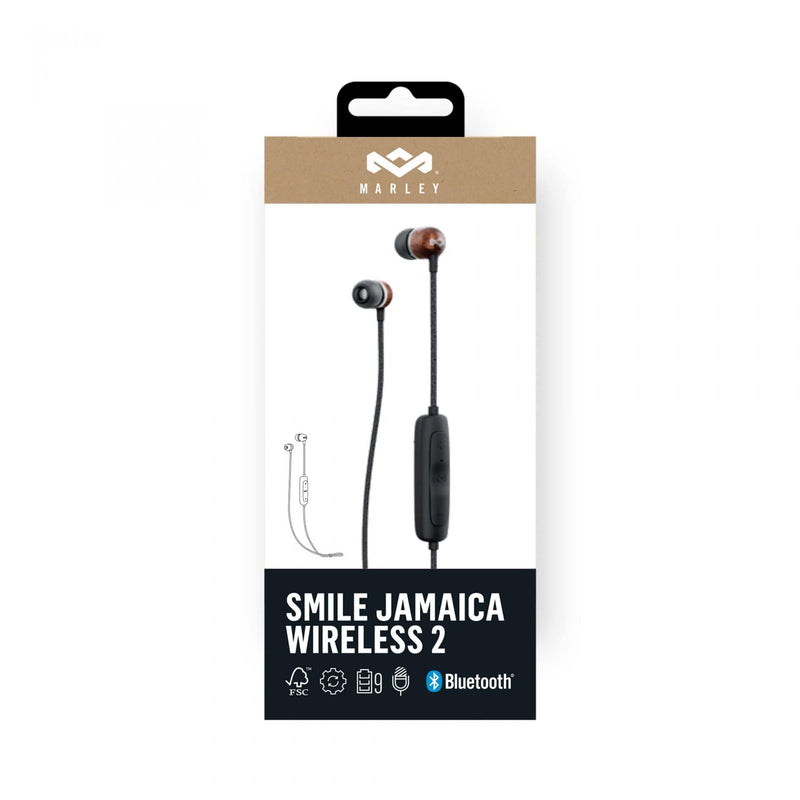 HOUSE OF MARLEY SMILE JAMAICA WIRELESS 2 IN-EAR HEADPHONES - DAMAGED BOX 3200000000131