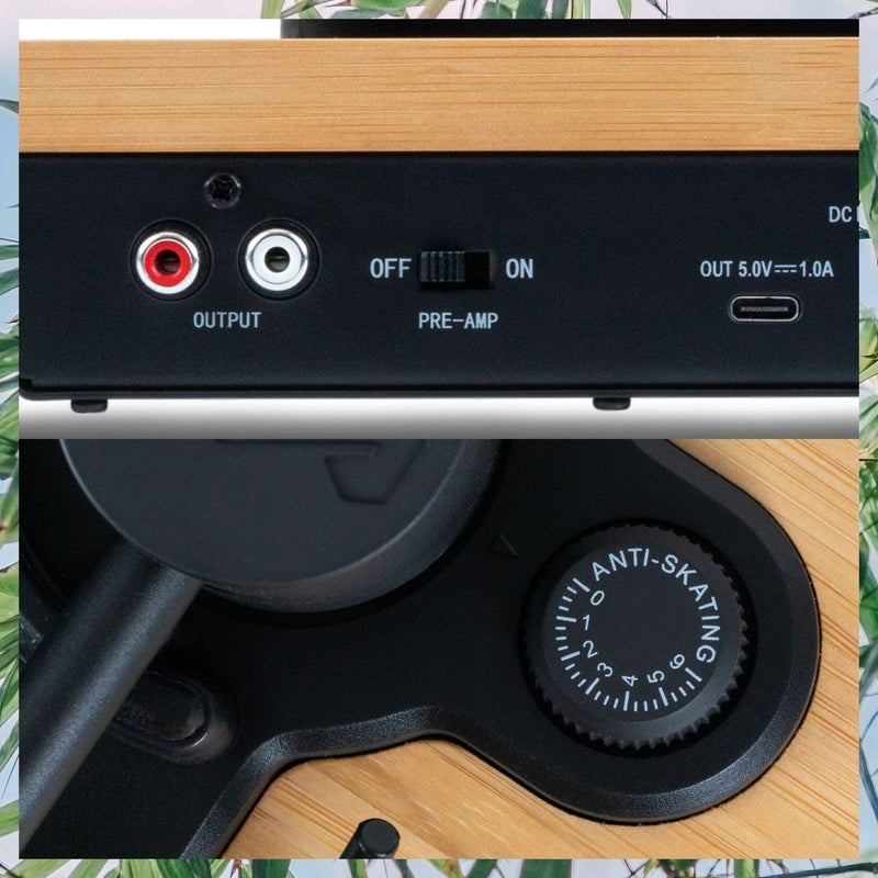 HOUSE OF MARLEY STIR IT UP LUX WIRELESS TURNTABLE SIGNATURE BLACK 846885010976