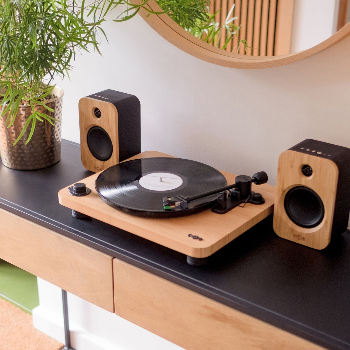 HOUSE OF MARLEY STIR IT UP LUX WIRELESS TURNTABLE SIGNATURE BLACK 846885010976