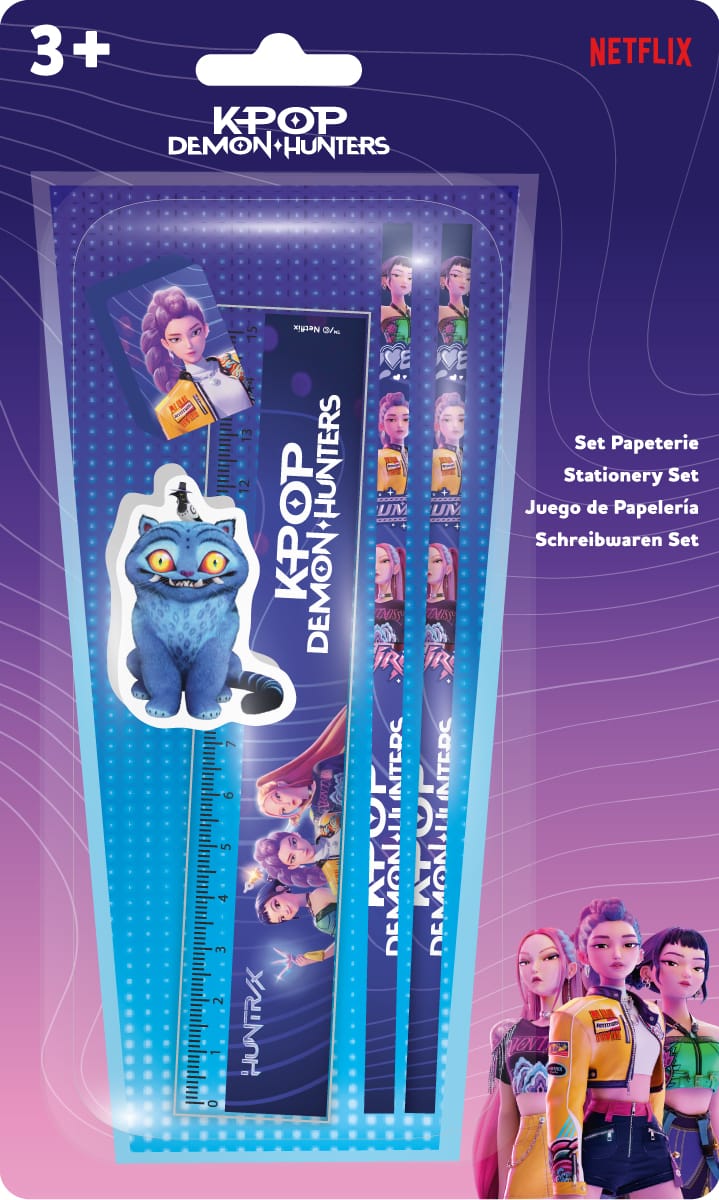K-POP DEMON HUNTERS - STATIONERY COLLECTION - SCHOOL SET 3701638741583