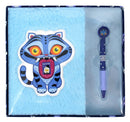 K-POP DEMON HUNTERS - STATIONERY SET A5 PLUSH NOTEBOOK WITH ERASABLE PEN 3701638745406