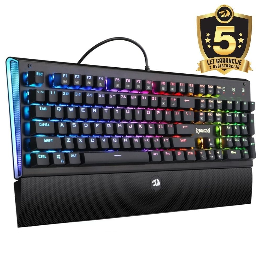 KEYBOARD - REDRAGON ARYAMAN K569 RGB MECHANICAL RED SWITCH 6950376721150