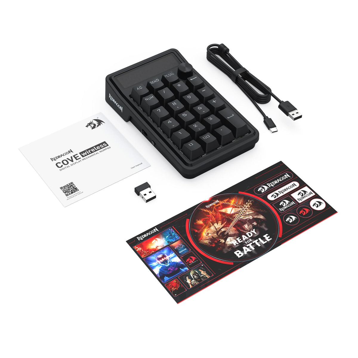 KEYBOARD - REDRAGON COVE K733-RGB-WL WIRED/2.4G/BT 6950376735201