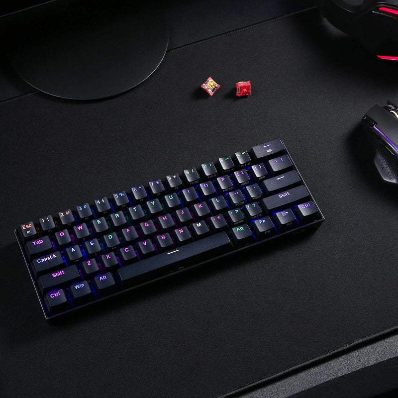 KEYBOARD - REDRAGON DRACONIC K530RGB PRO BT/WIRED MECHANICAL BROWN SWITCH 6950376707833