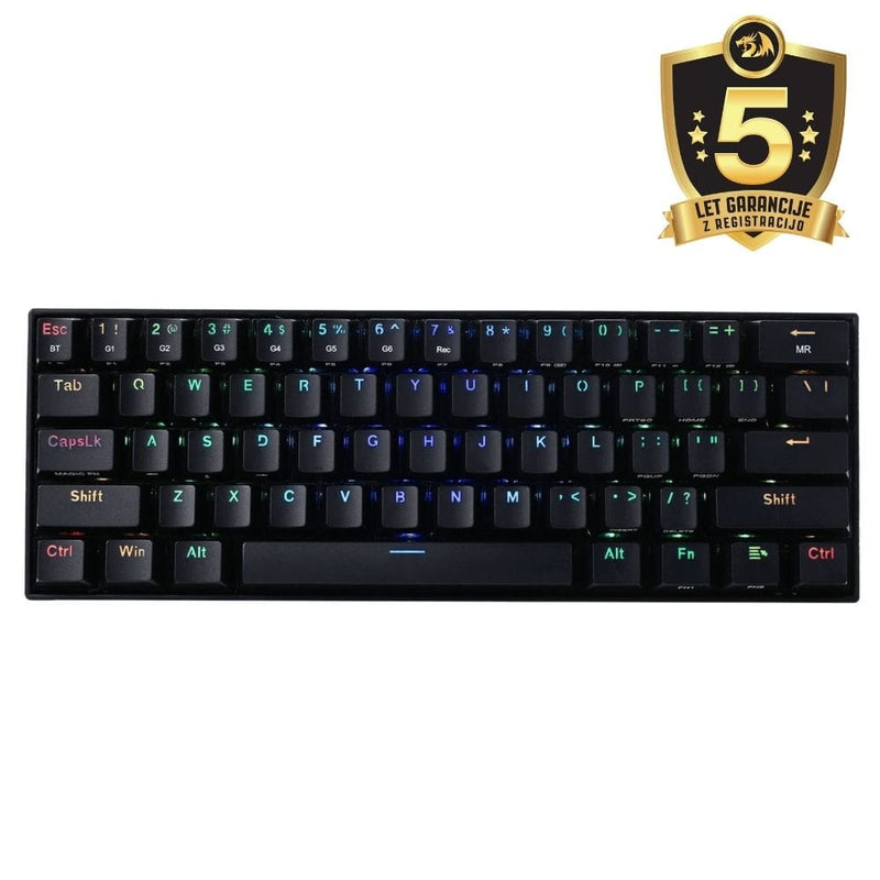 KEYBOARD - REDRAGON DRACONIC K530RGB PRO BT/WIRED MECHANICAL BROWN SWITCH 6950376707833