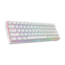 KEYBOARD - REDRAGON DRACONIC K530RGB PRO BT/WIRED MECHANICAL WHITE BROWN SWITCH 6950376707864
