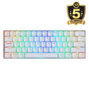 KEYBOARD - REDRAGON DRACONIC K530RGB PRO BT/WIRED MECHANICAL WHITE BROWN SWITCH 6950376707864
