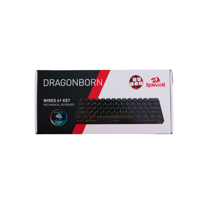 KEYBOARD - REDRAGON DRAGONBORN K630 RGB MECHANICAL SLO/CRO LAYOUT 6950376730992