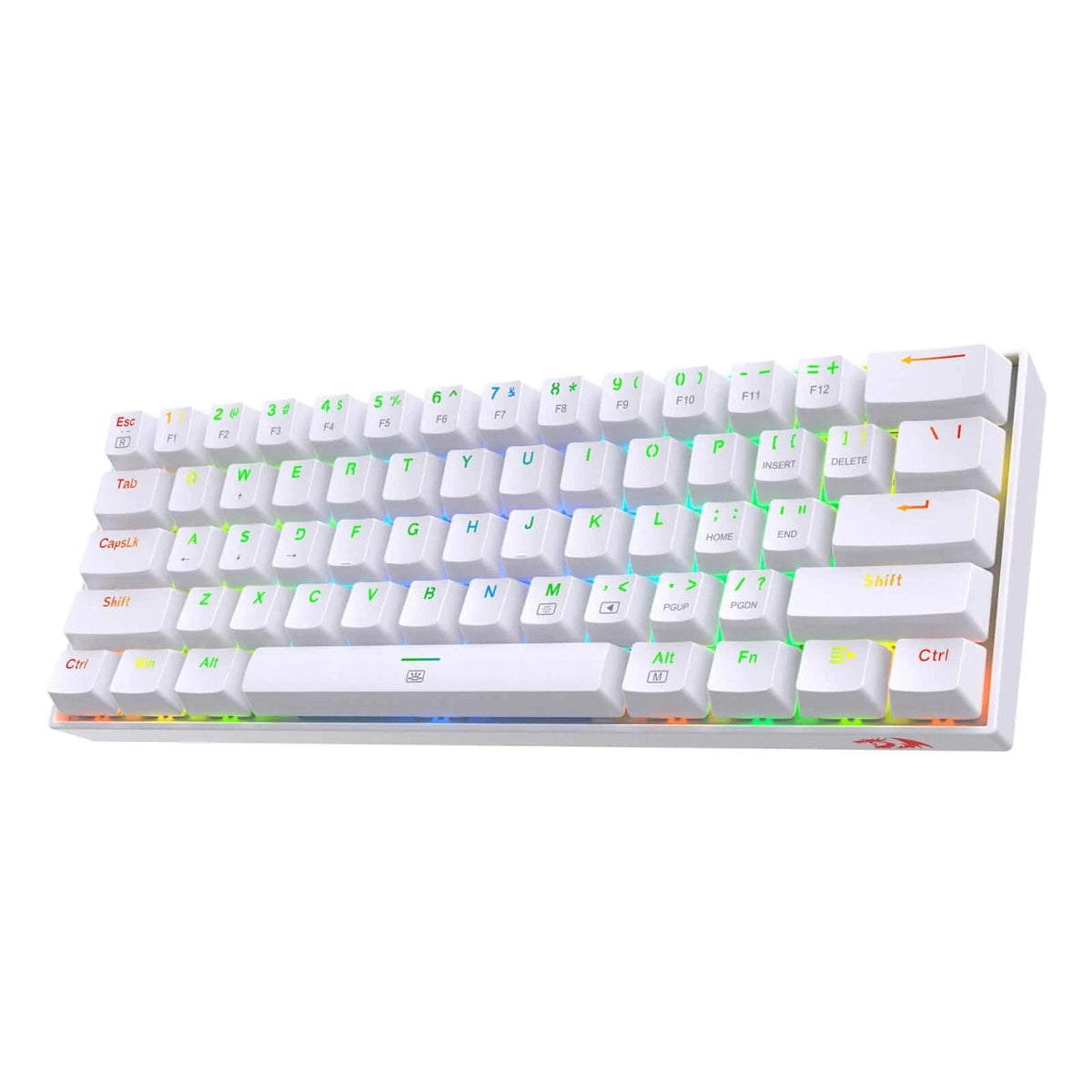 KEYBOARD - REDRAGON DRAGONBORN K630 RGB WHITE RED SWITCH 6950376706348