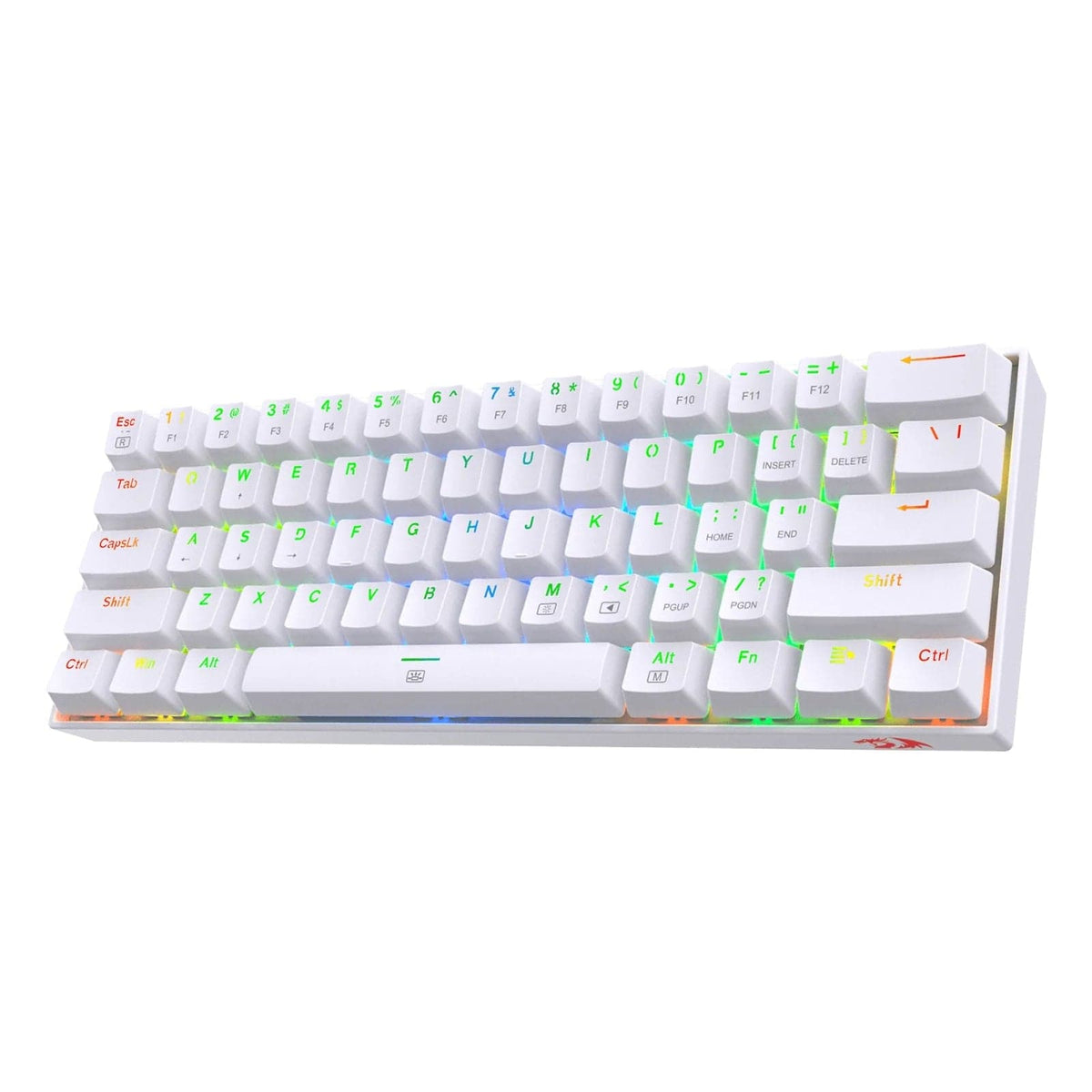KEYBOARD - REDRAGON DRAGONBORN K630 RGB WHITE RED SWITCH - DAMAGED BOX 3200000004412