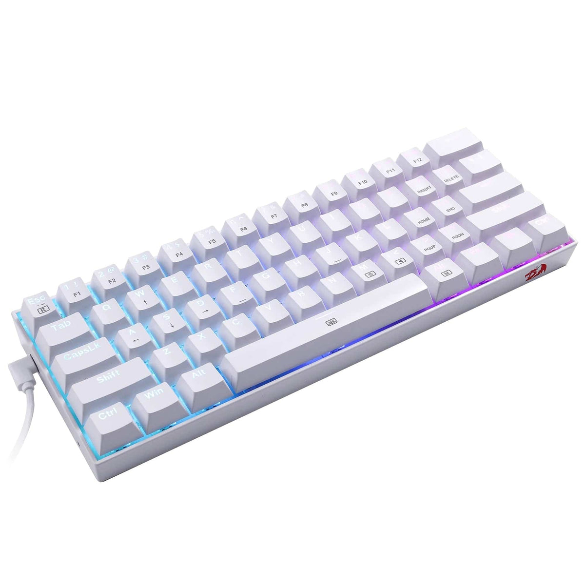KEYBOARD - REDRAGON DRAGONBORN K630 RGB WHITE RED SWITCH - DAMAGED BOX 3200000004412