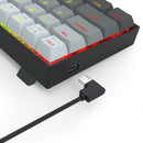 KEYBOARD - REDRAGON FIZZ K617 RGB WIRED BLACK MAGNETIC SWITCH 6950376723000