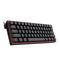 KEYBOARD - REDRAGON FIZZ K617 RGB WIRED BLACK RED SWITCH 6950376706768