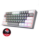 KEYBOARD - REDRAGON FIZZ K617 RGB WIRED GREY/WHITE RED SWITCH 6950376706805