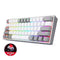 KEYBOARD - REDRAGON FIZZ K617 RGB WIRED WHITE/GREY RED SWITCH 6950376706799