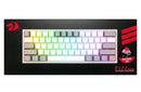 KEYBOARD - REDRAGON FIZZ K617 RGB WIRED WHITE/GREY RED SWITCH 6950376706799