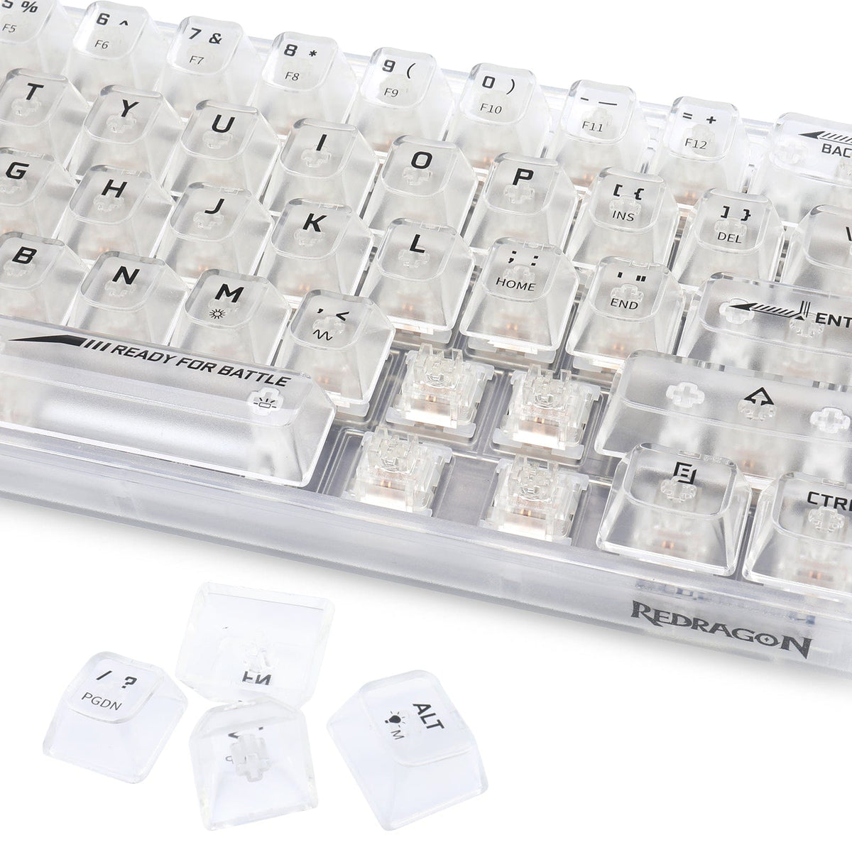 KEYBOARD - REDRAGON FIZZ K617CT-RGB WIRED MECHANICAL 6950376717368
