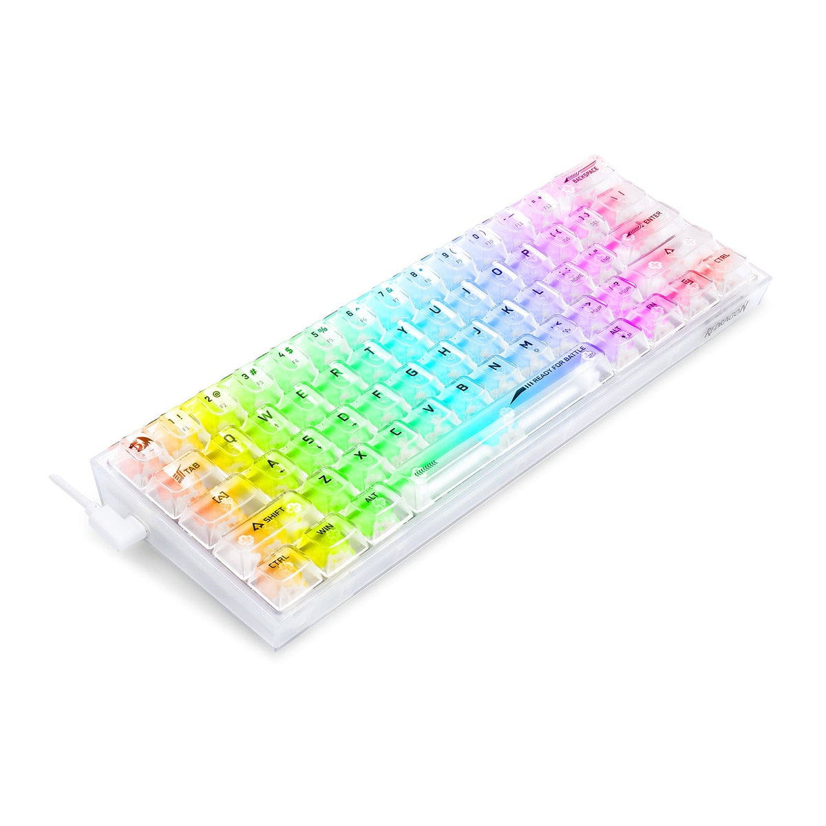 KEYBOARD - REDRAGON FIZZ K617CT-RGB WIRED MECHANICAL 6950376717368