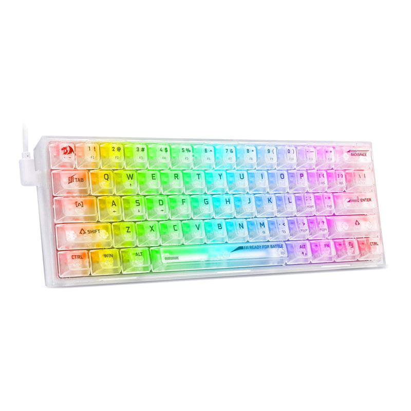 KEYBOARD - REDRAGON FIZZ K617CT-RGB WIRED MECHANICAL 6950376717368
