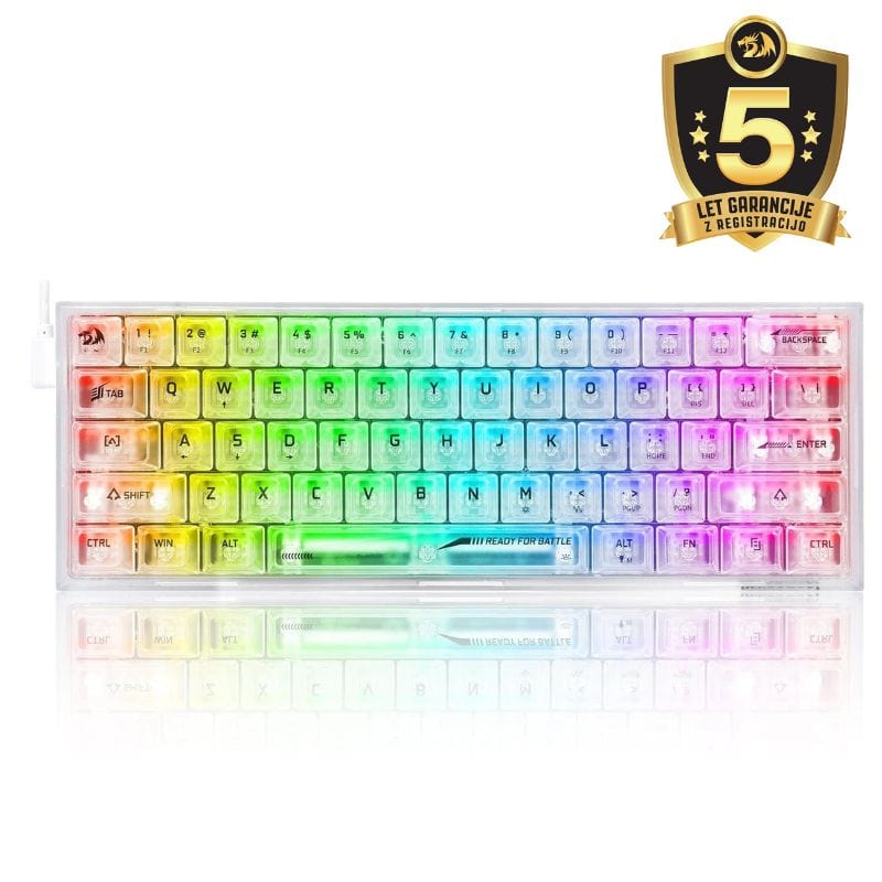 KEYBOARD - REDRAGON FIZZ K617CT-RGB WIRED MECHANICAL – igabiba