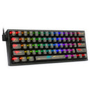 KEYBOARD - REDRAGON FIZZ K617CTB-RGB WIRED MECHANICAL 6950376717375