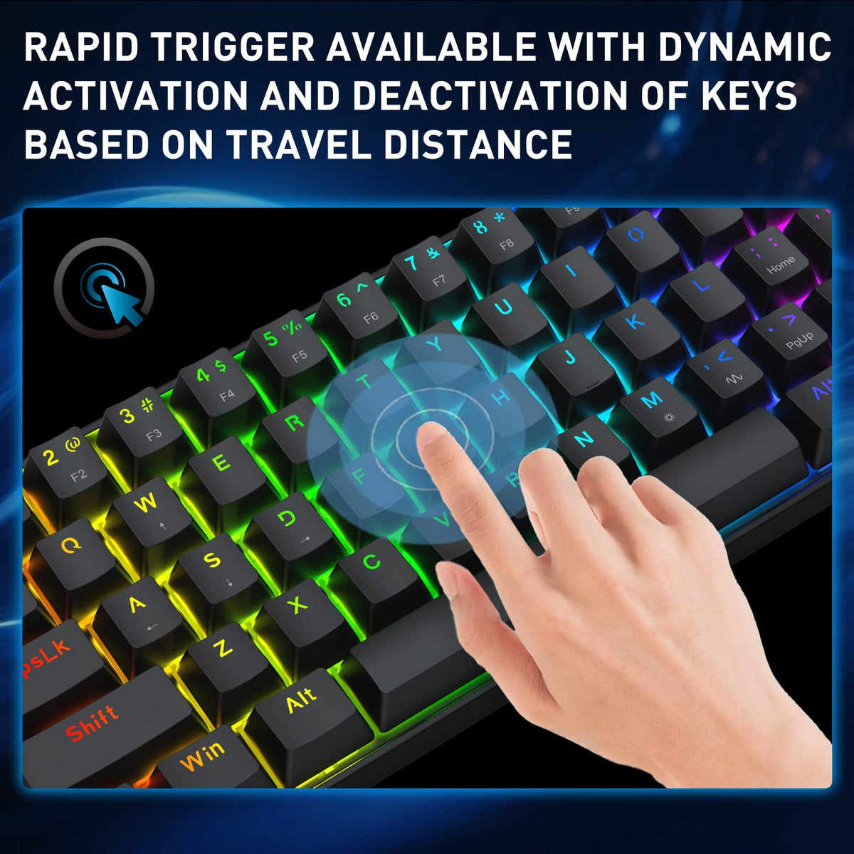 KEYBOARD - REDRAGON FIZZ MAGNETIC K617RGB-M WIRED 6950376732224