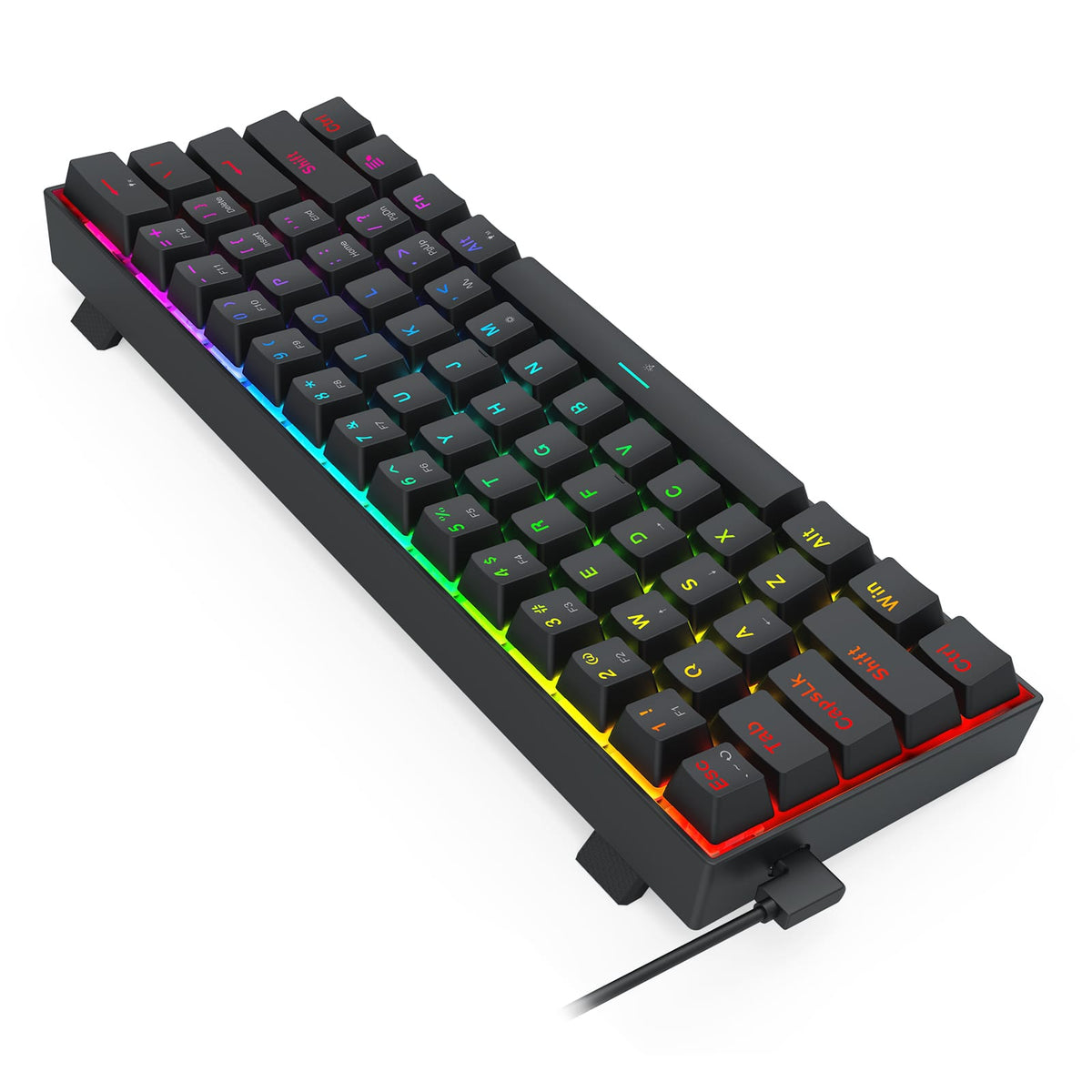 KEYBOARD - REDRAGON FIZZ MAGNETIC K617RGB-M WIRED 6950376732224