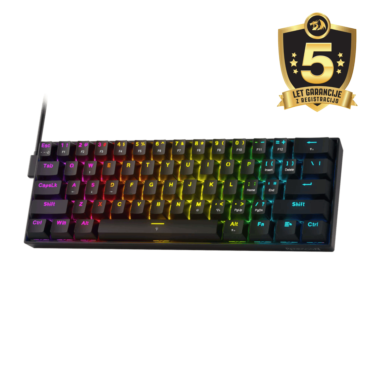 KEYBOARD - REDRAGON FIZZ MAGNETIC K617RGB-M WIRED 6950376732224