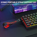 KEYBOARD - REDRAGON FIZZ MAGNETIC PLUS K617RGB-MP WIRED 6950376734051