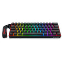 KEYBOARD - REDRAGON FIZZ MAGNETIC PLUS K617RGB-MP WIRED 6950376734051