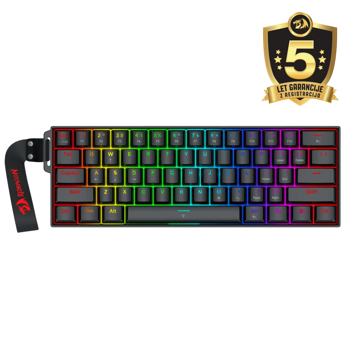 KEYBOARD - REDRAGON FIZZ MAGNETIC PLUS K617RGB-MP WIRED 6950376734051