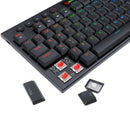 KEYBOARD - REDRAGON HORUS K619-RGB WIRED RED SWITCH SLO/CRO 6950376727794