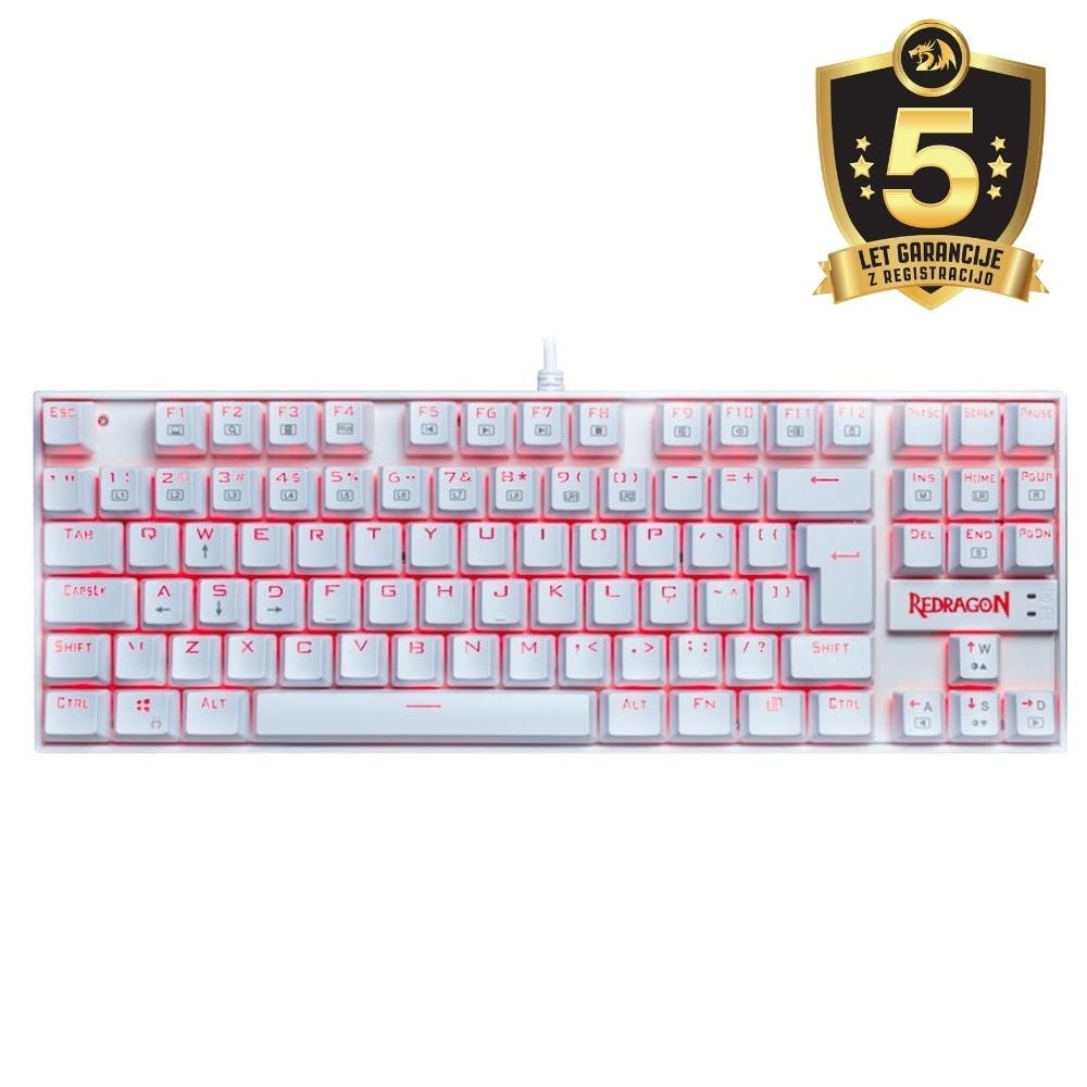 KEYBOARD - REDRAGON KUMARA 2 K552-2 MECHANICAL WHITE 6950376772022