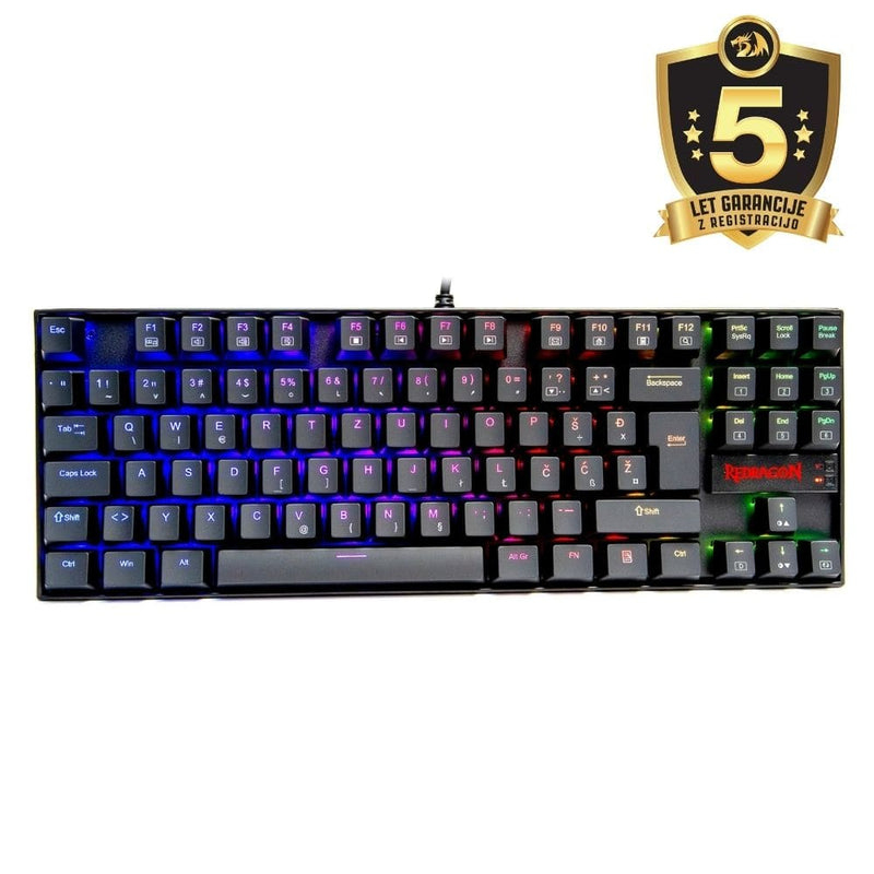 KEYBOARD - REDRAGON KUMARA K552RGB-1 RGB MECHANICAL SLO/CRO 6950376709141