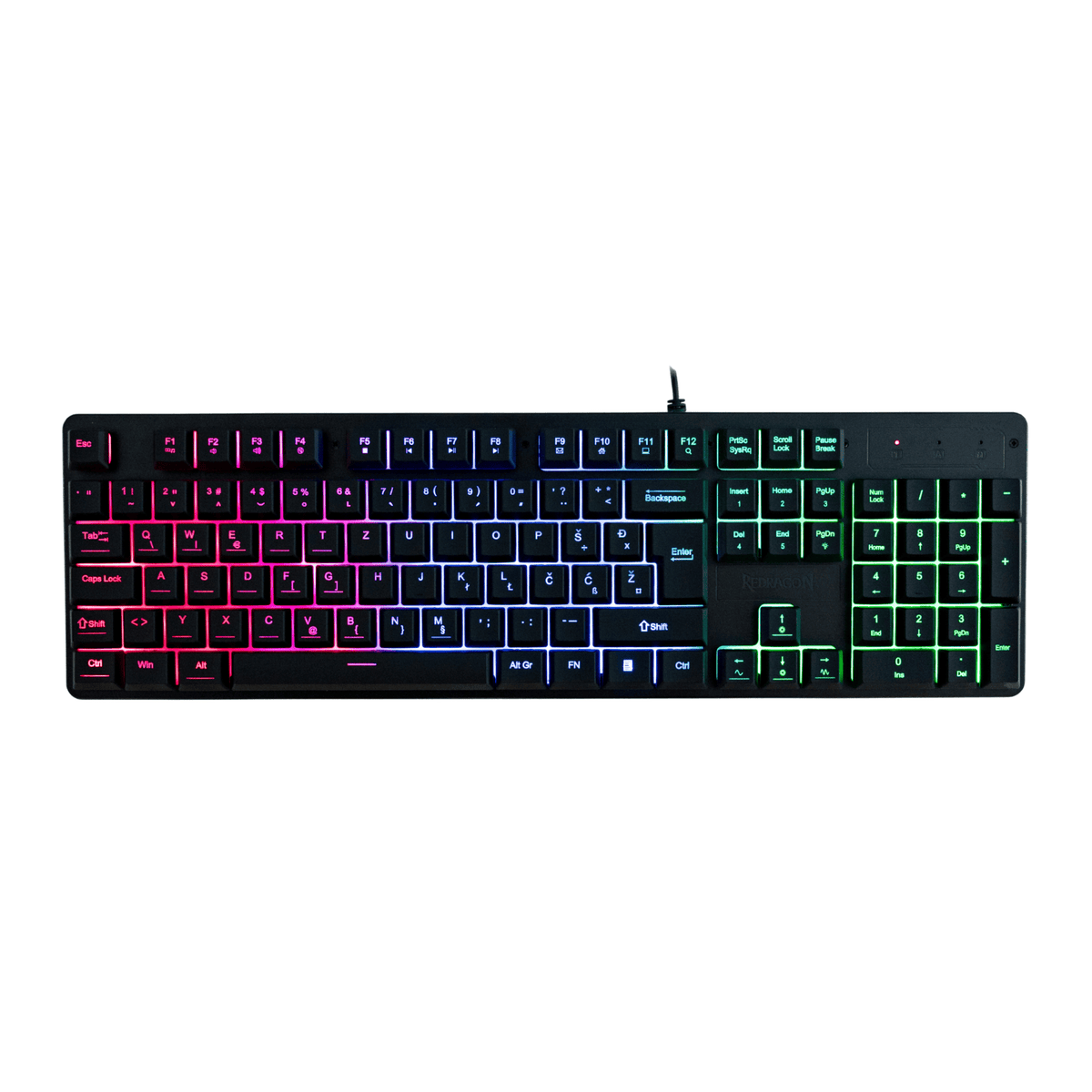 KEYBOARD - REDRAGON NETHERBANE K521 RGB SLO/CRO 6950376731012