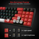 KEYBOARD - REDRAGON POLLUX K628RGB PRO WIRED/WIRELESS/BT MECHANICAL RED SWITCH 6950376710819