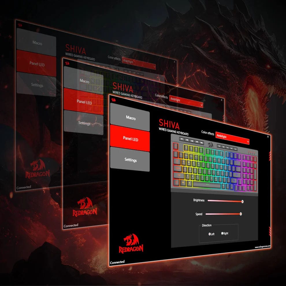 KEYBOARD - REDRAGON SHIVA PRO K515-RGB WIRELESS 6950376726155