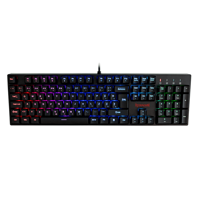 KEYBOARD - REDRAGON SURARA K582 RGB MECHANICAL SLO/CRO LAYOUT 6950376730985