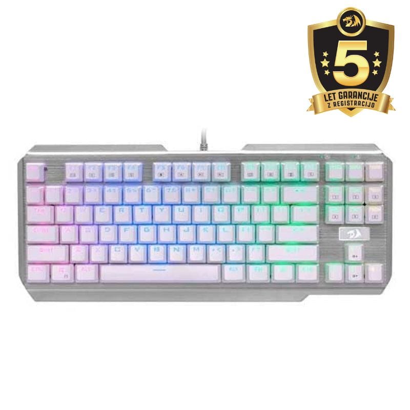 KEYBOARD - REDRAGON USAS K553W RGB WIRED WHITE 6950376746764