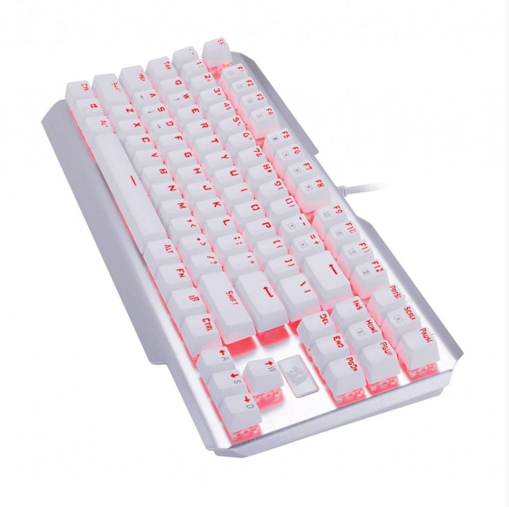 KEYBOARD - REDRAGON USAS K553W WIRED WHITE 6950376704467