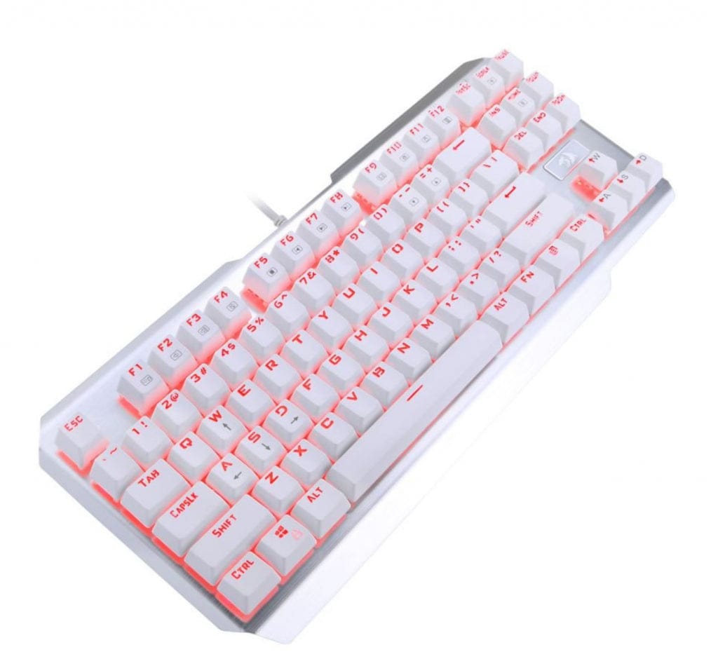 KEYBOARD - REDRAGON USAS K553W WIRED WHITE 6950376704467