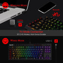 KEYBOARD - REDRAGON VISHNU PRO K596RGB-PRO WIRED & 2.4G & BT RED SWITCH 6950376721594