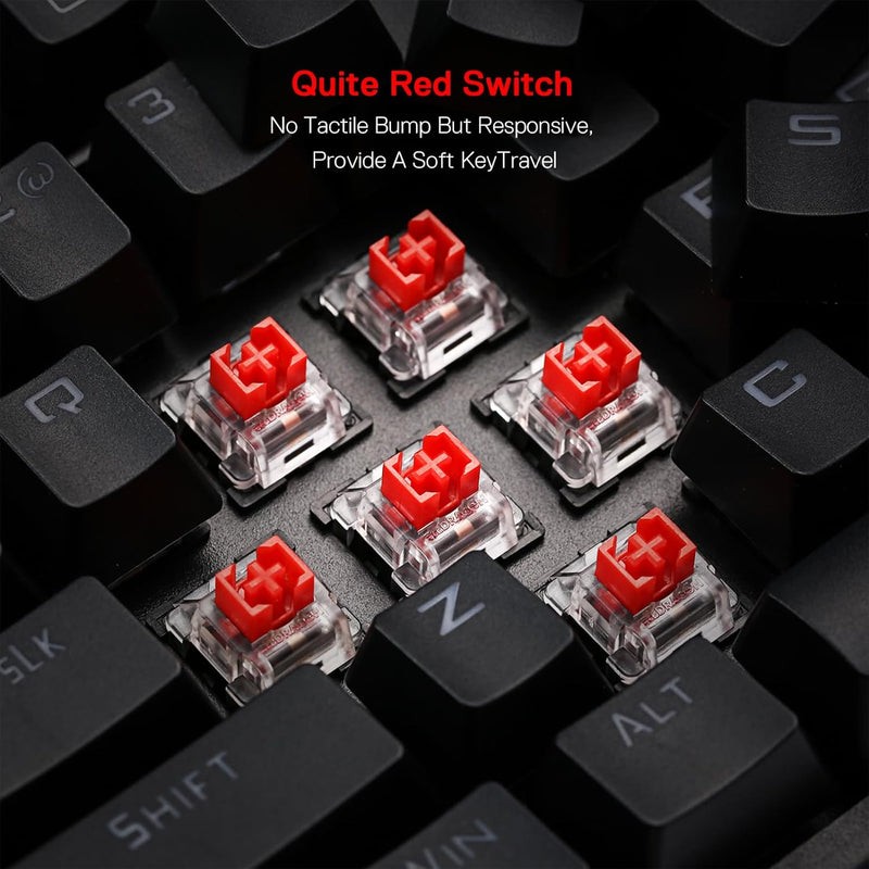 KEYBOARD - REDRAGON VISHNU PRO K596RGB-PRO WIRED & 2.4G & BT RED SWITCH 6950376721594