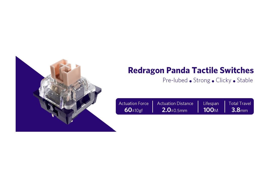 KEYBOARD SWITCH - REDRAGON PANDA A113 HP1 6950376714787
