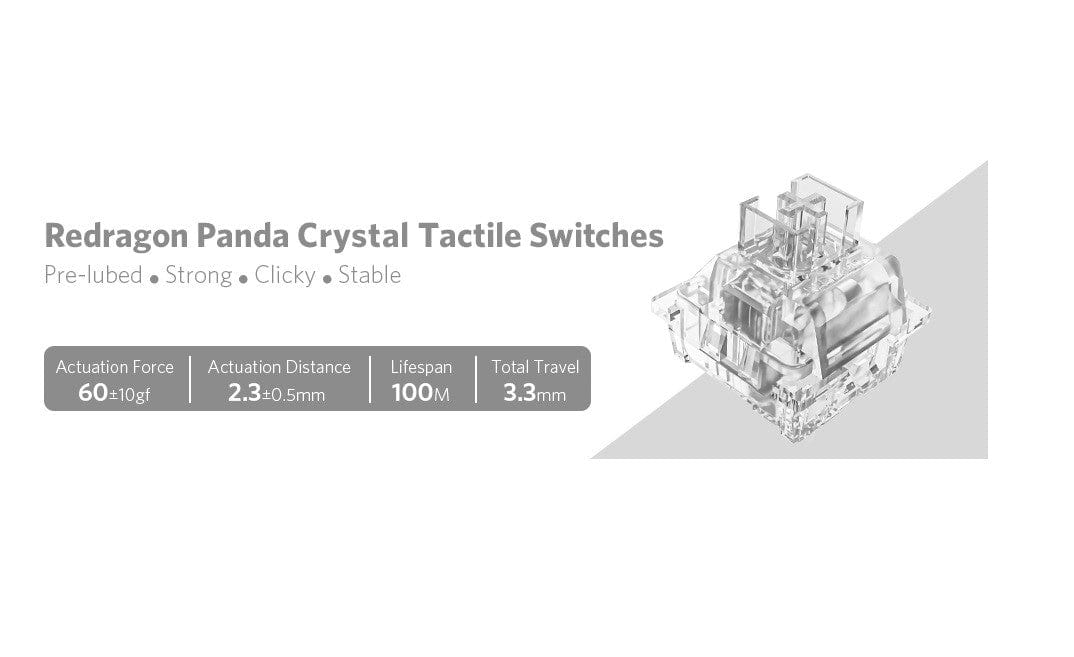 KEYBOARD SWITCH - REDRAGON PANDA A113 HP2 6950376714794