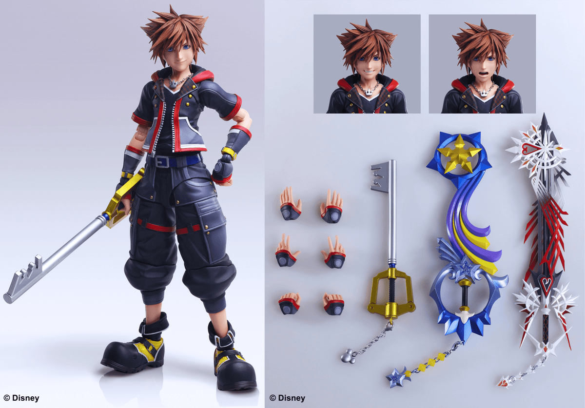 KINGDOM HEARTS III PLAY ARTS KAI ACTION FIGURE - SORA VER. 2 DELUXE VER. 4988601364041