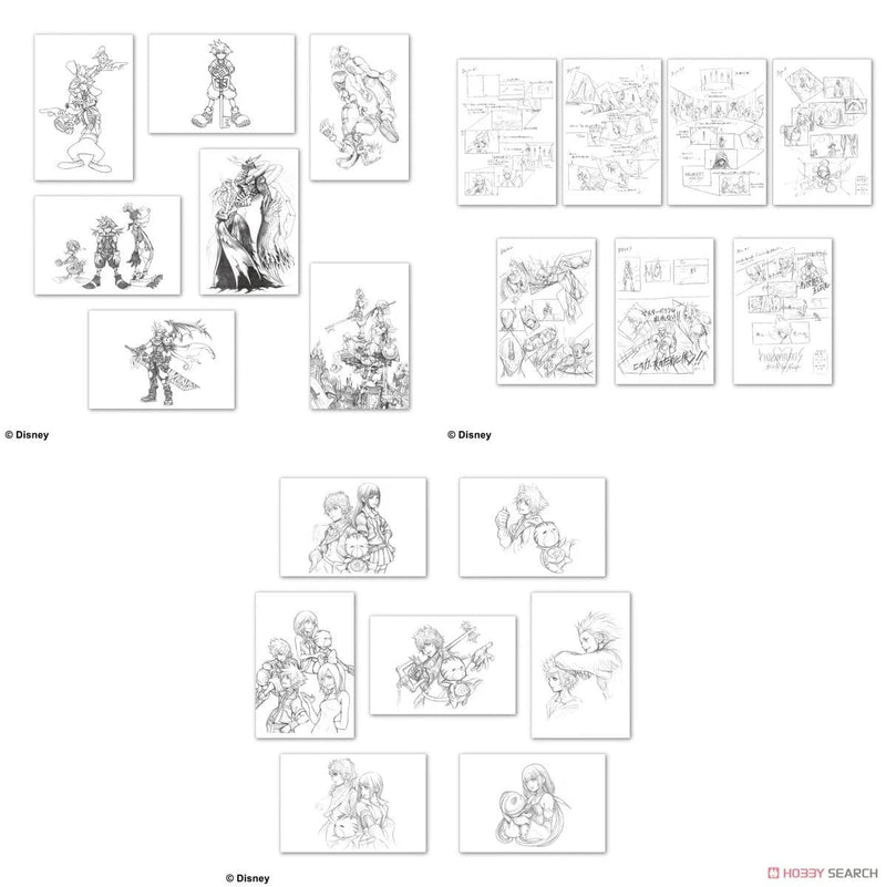 KINGDOM HEARTS POSTCARD SET B ILLUSTRATED BY TETSUYA NOMURA 4988601365345