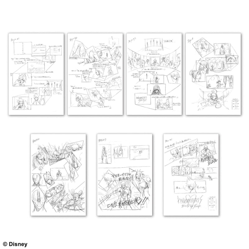 KINGDOM HEARTS POSTCARD SET B ILLUSTRATED BY TETSUYA NOMURA 4988601365345