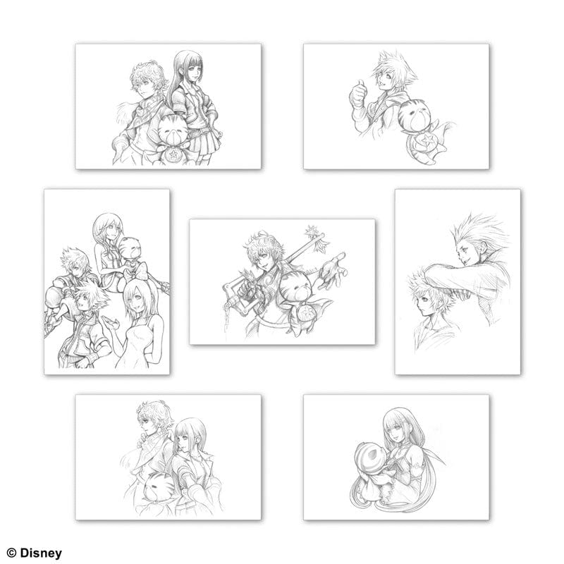 KINGDOM HEARTS POSTCARD SET C ILLUSTRATED BY TETSUYA NOMURA 4988601365352